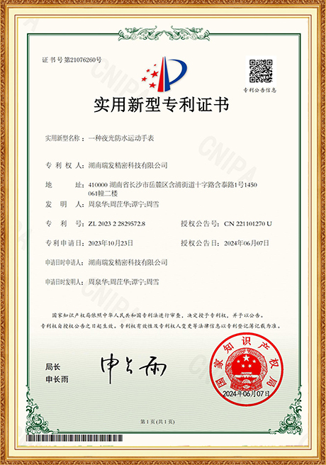 Certificate Of Honor